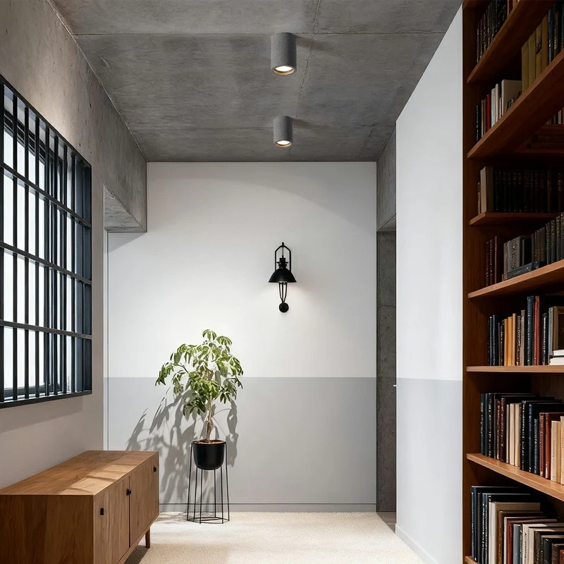 Opbouwspot Beton Grijs GU10 LED Plafondlamp Woonkamer Slaapkamer Keuken Industrieel Betonlook Plafondspot Opbouwlamp Minimalistische Verlichting | Sansoti
