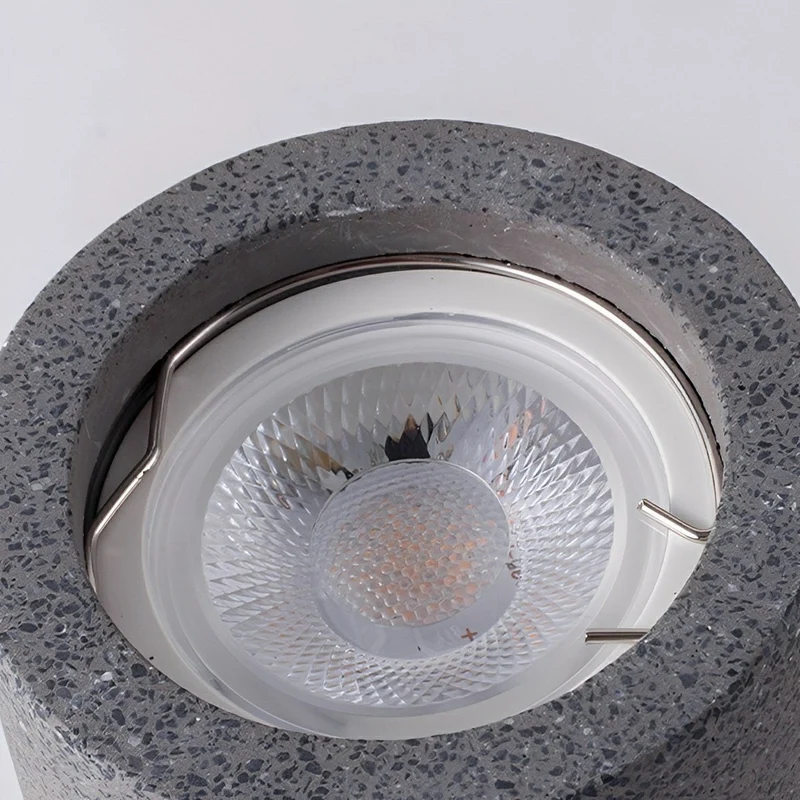 Opbouwspot Beton Grijs GU10 LED Plafondlamp Woonkamer Slaapkamer Keuken Industrieel Betonlook Plafondspot Opbouwlamp Minimalistische Verlichting | Sansoti