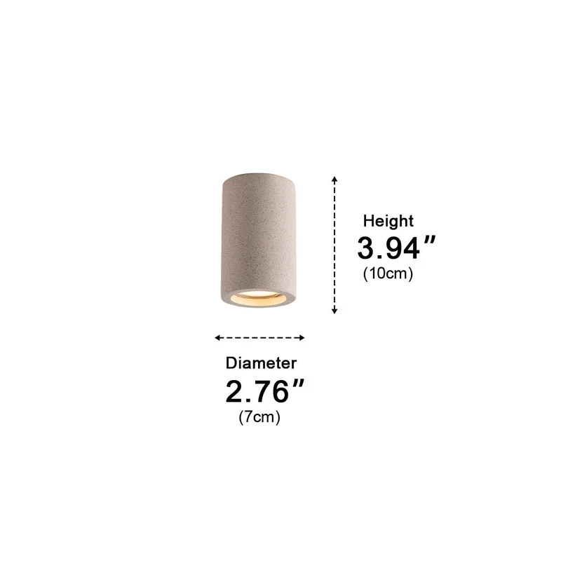 Opbouwspot Beton Grijs GU10 LED Plafondlamp Woonkamer Slaapkamer Keuken Industrieel Betonlook Plafondspot Opbouwlamp Minimalistische Verlichting | Sansoti
