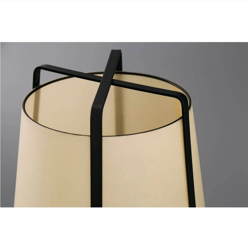 Tischleuchte AKANE Schwarz, Beige