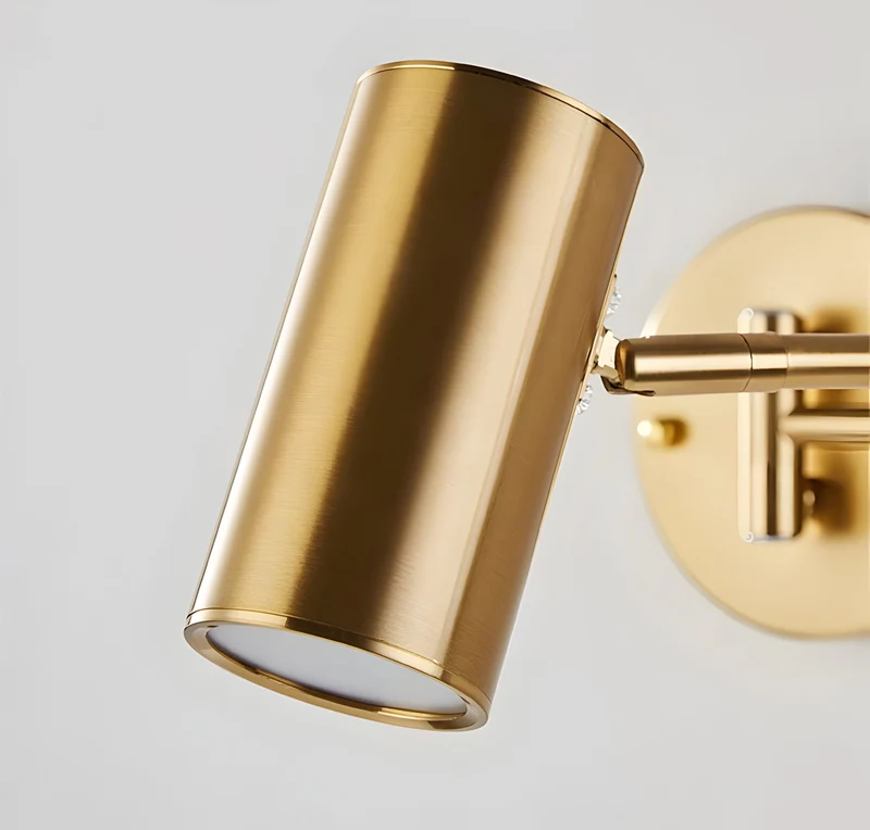 Wandlamp Verstelbare Arm LED Metaal Goud Zwart Slaapkamer Leeslamp Draaibaar Flexibel Bedlamp Woonkamer | Sansoti