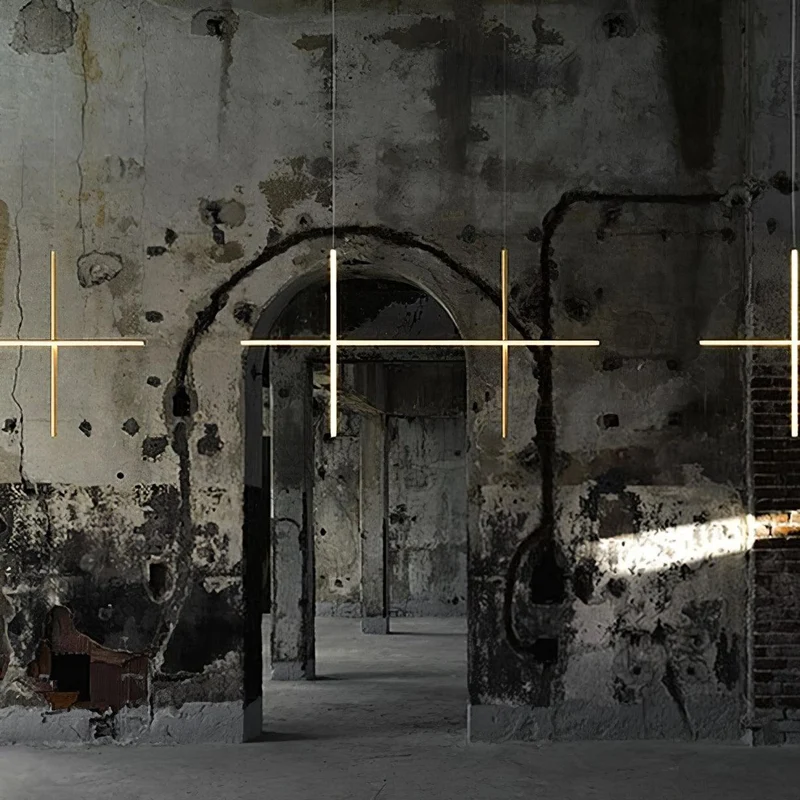 Gridline Kroonluchter LED Aluminium Goud Zwart Woonkamer Eetkamer 3000K 4000K 6000K Modulair Lijnarmatuur Plafondlamp | Sansoti