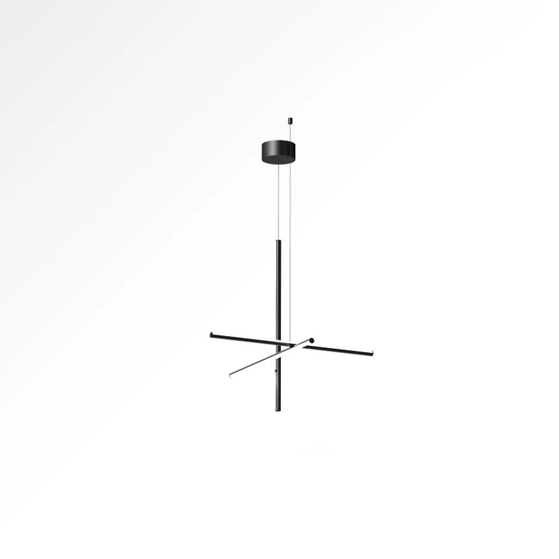 Gridline Kroonluchter LED Aluminium Goud Zwart Woonkamer Eetkamer 3000K 4000K 6000K Modulair Lijnarmatuur Plafondlamp | Sansoti