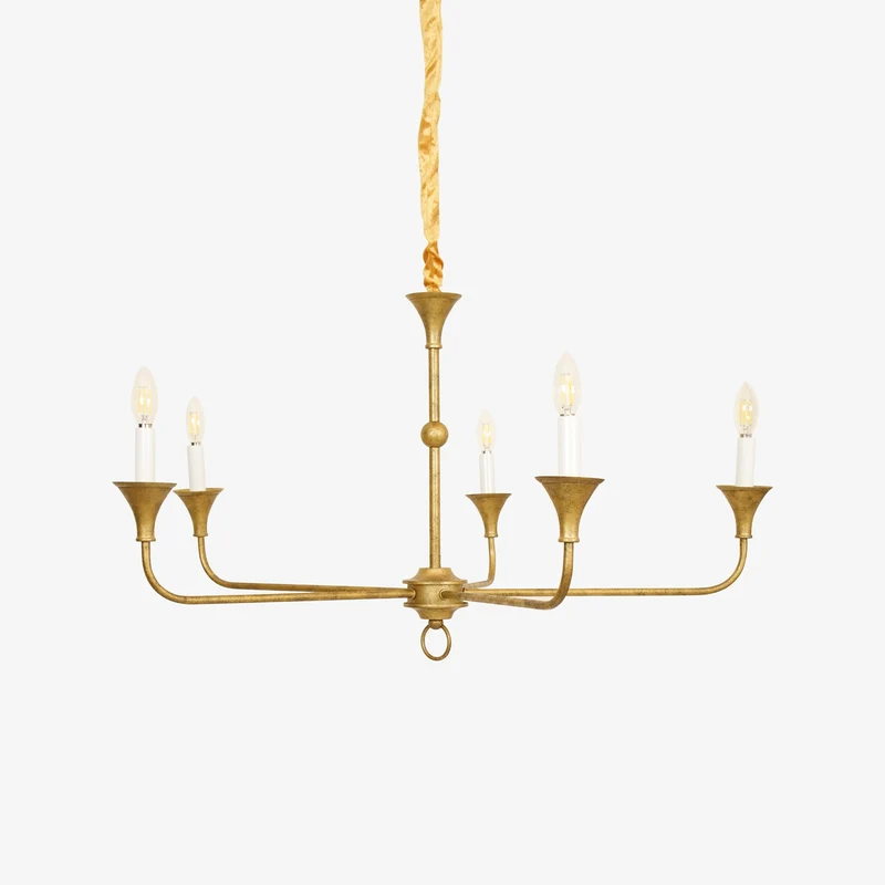 Kaarslamp Kroonluchter Messing Metaal Goud Zwart Wit Nikkel Woonkamer Eetkamer 5 6 Armen Hanglamp Vintage Kaarsenkroonluchter | Sansoti