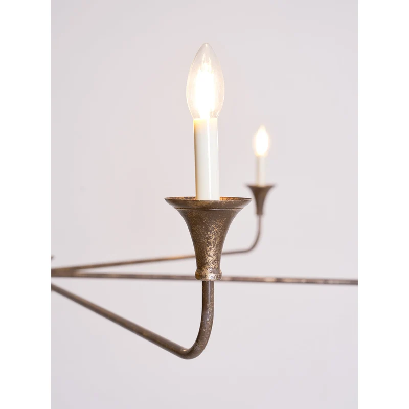 Kaarslamp Kroonluchter Messing Metaal Goud Zwart Wit Nikkel Woonkamer Eetkamer 5 6 Armen Hanglamp Vintage Kaarsenkroonluchter | Sansoti