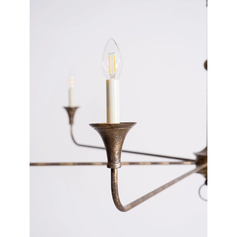 Kaarslamp Kroonluchter Messing Metaal Goud Zwart Wit Nikkel Woonkamer Eetkamer 5 6 Armen Hanglamp Vintage Kaarsenkroonluchter | Sansoti