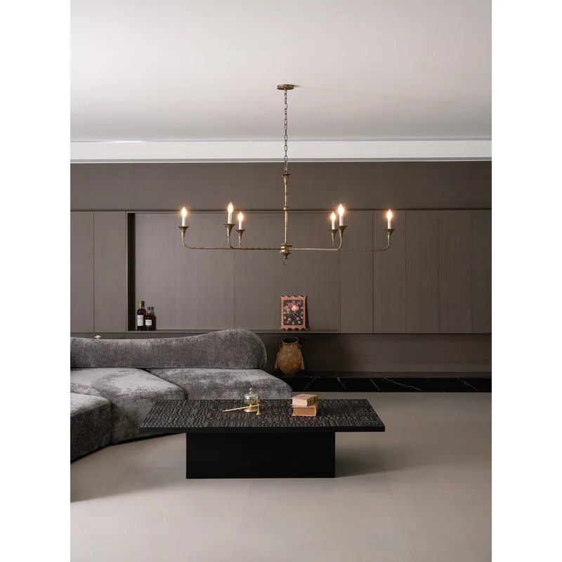 Kaarslamp Kroonluchter Messing Metaal Goud Zwart Wit Nikkel Woonkamer Eetkamer 5 6 Armen Hanglamp Vintage Kaarsenkroonluchter | Sansoti