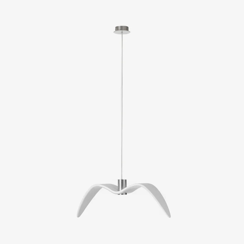 Hanglamp LED Vogeldesign Resin Aluminium Wit Zwart 3000K 4000K 6000K Woonkamer Pendellamp Minimalistisch Organisch Plafondlamp | Sansoti