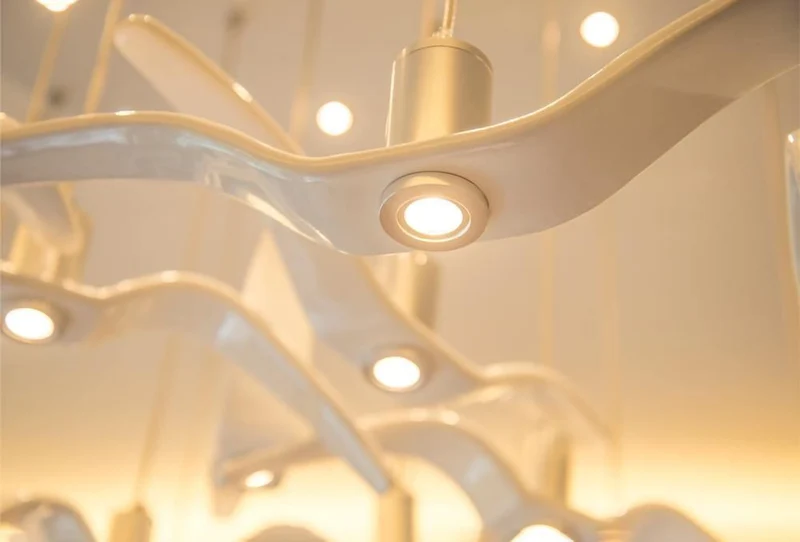 Hanglamp LED Vogeldesign Resin Aluminium Wit Zwart 3000K 4000K 6000K Woonkamer Pendellamp Minimalistisch Organisch Plafondlamp | Sansoti