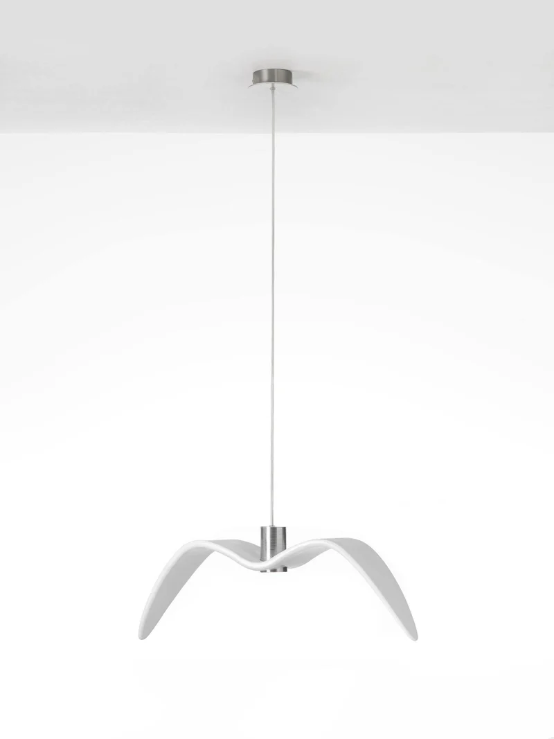 Hanglamp LED Vogeldesign Resin Aluminium Wit Zwart 3000K 4000K 6000K Woonkamer Pendellamp Minimalistisch Organisch Plafondlamp | Sansoti