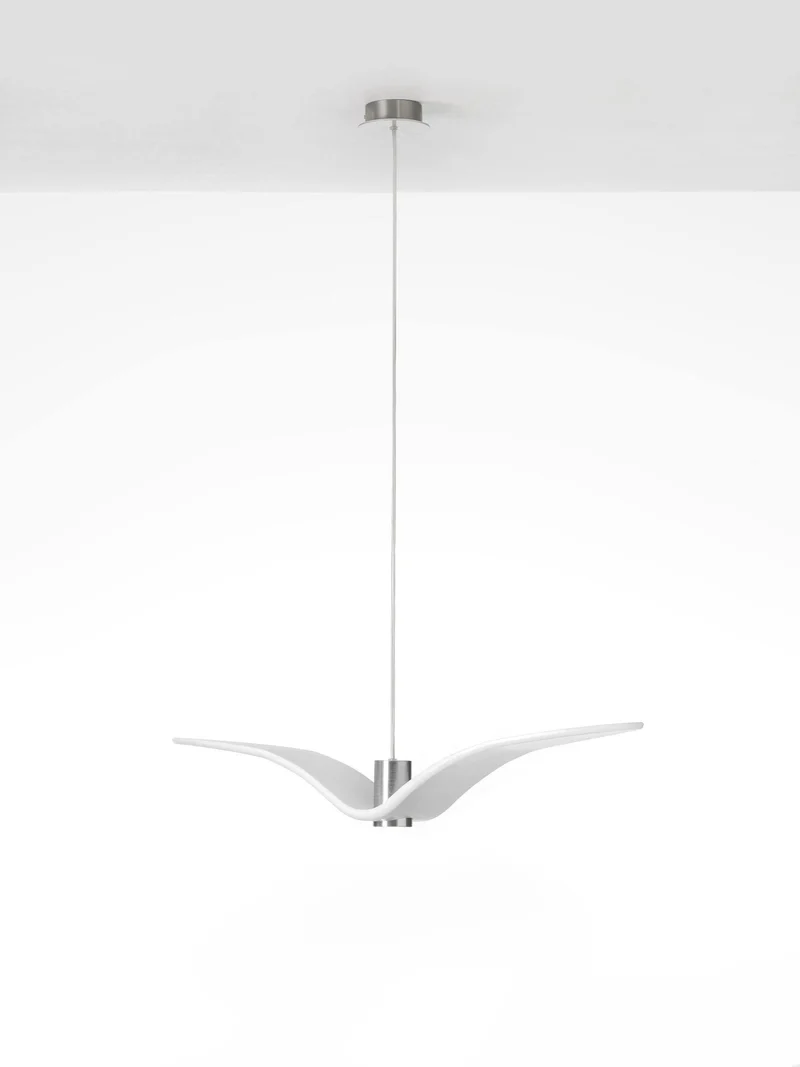 Hanglamp LED Vogeldesign Resin Aluminium Wit Zwart 3000K 4000K 6000K Woonkamer Pendellamp Minimalistisch Organisch Plafondlamp | Sansoti