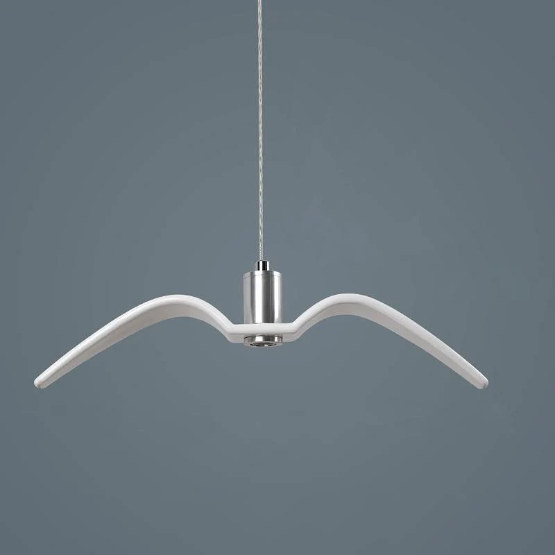 Hanglamp LED Vogeldesign Resin Aluminium Wit Zwart 3000K 4000K 6000K Woonkamer Pendellamp Minimalistisch Organisch Plafondlamp | Sansoti