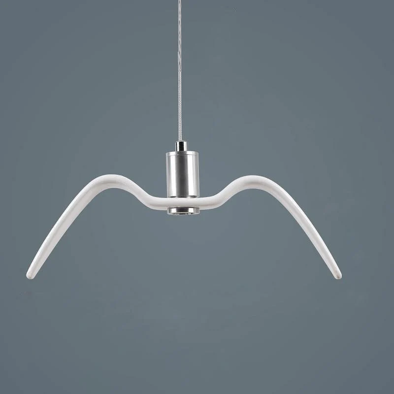 Hanglamp LED Vogeldesign Resin Aluminium Wit Zwart 3000K 4000K 6000K Woonkamer Pendellamp Minimalistisch Organisch Plafondlamp | Sansoti
