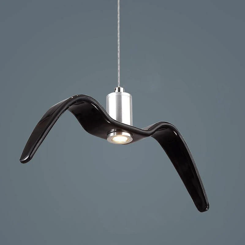 Hanglamp LED Vogeldesign Resin Aluminium Wit Zwart 3000K 4000K 6000K Woonkamer Pendellamp Minimalistisch Organisch Plafondlamp | Sansoti