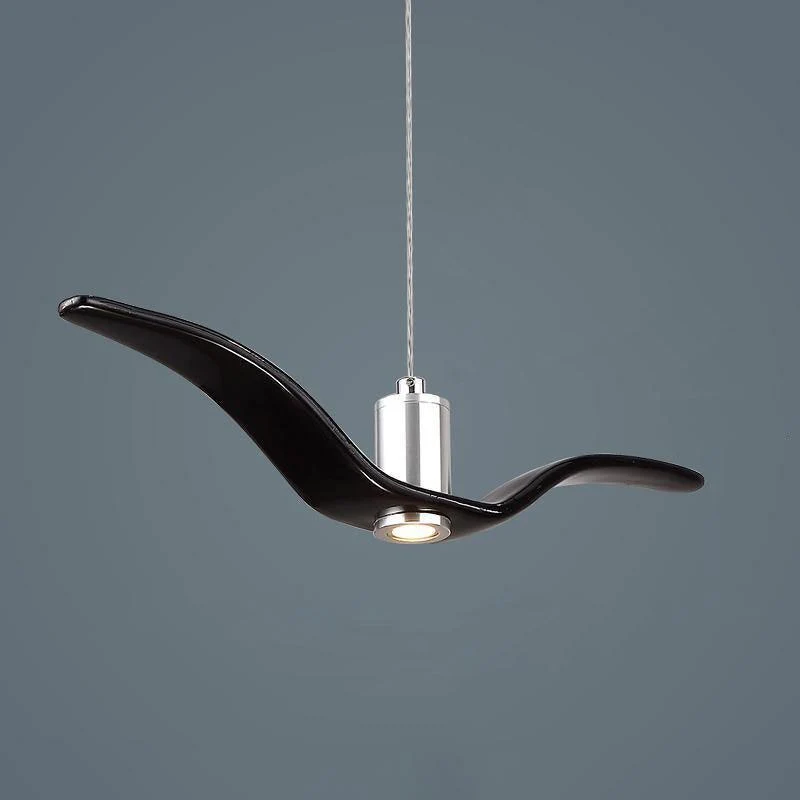 Hanglamp LED Vogeldesign Resin Aluminium Wit Zwart 3000K 4000K 6000K Woonkamer Pendellamp Minimalistisch Organisch Plafondlamp | Sansoti