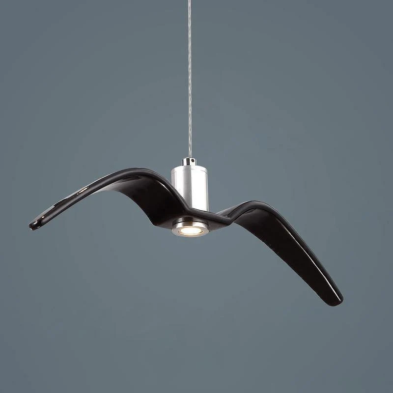 Hanglamp LED Vogeldesign Resin Aluminium Wit Zwart 3000K 4000K 6000K Woonkamer Pendellamp Minimalistisch Organisch Plafondlamp | Sansoti
