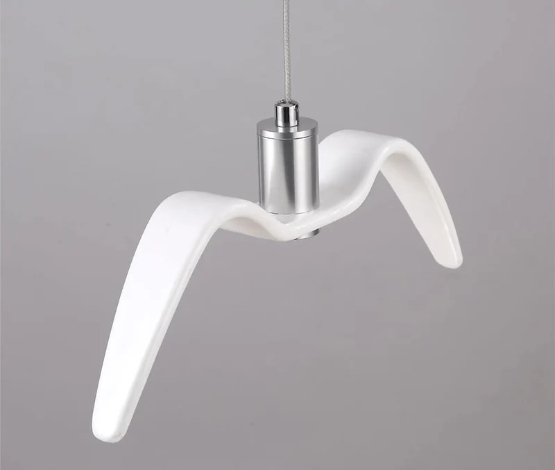 Hanglamp LED Vogeldesign Resin Aluminium Wit Zwart 3000K 4000K 6000K Woonkamer Pendellamp Minimalistisch Organisch Plafondlamp | Sansoti