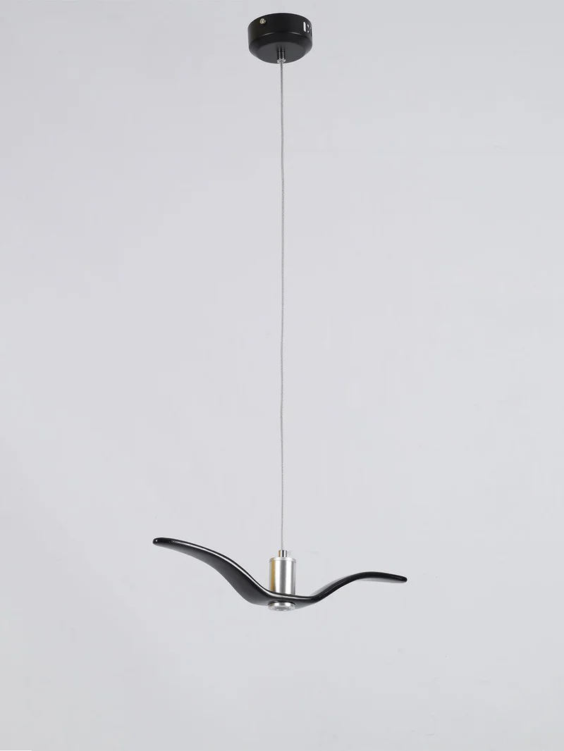 Hanglamp LED Vogeldesign Resin Aluminium Wit Zwart 3000K 4000K 6000K Woonkamer Pendellamp Minimalistisch Organisch Plafondlamp | Sansoti