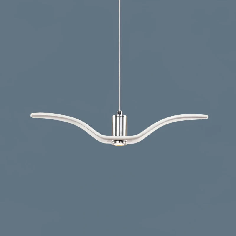 Hanglamp LED Vogeldesign Resin Aluminium Wit Zwart 3000K 4000K 6000K Woonkamer Pendellamp Minimalistisch Organisch Plafondlamp | Sansoti
