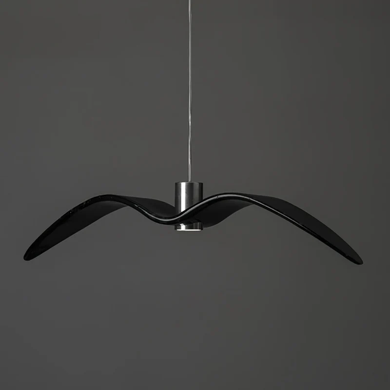 Hanglamp LED Vogeldesign Resin Aluminium Wit Zwart 3000K 4000K 6000K Woonkamer Pendellamp Minimalistisch Organisch Plafondlamp | Sansoti