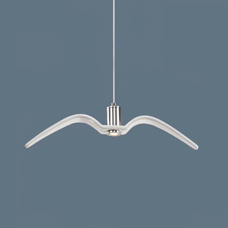 Hanglamp LED Vogeldesign Resin Aluminium Wit Zwart 3000K 4000K 6000K Woonkamer Pendellamp Minimalistisch Organisch Plafondlamp | Sansoti