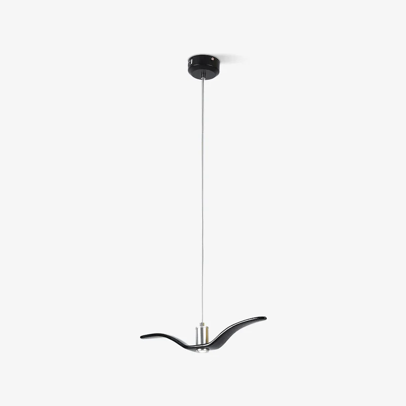 Hanglamp LED Vogeldesign Resin Aluminium Wit Zwart 3000K 4000K 6000K Woonkamer Pendellamp Minimalistisch Organisch Plafondlamp | Sansoti