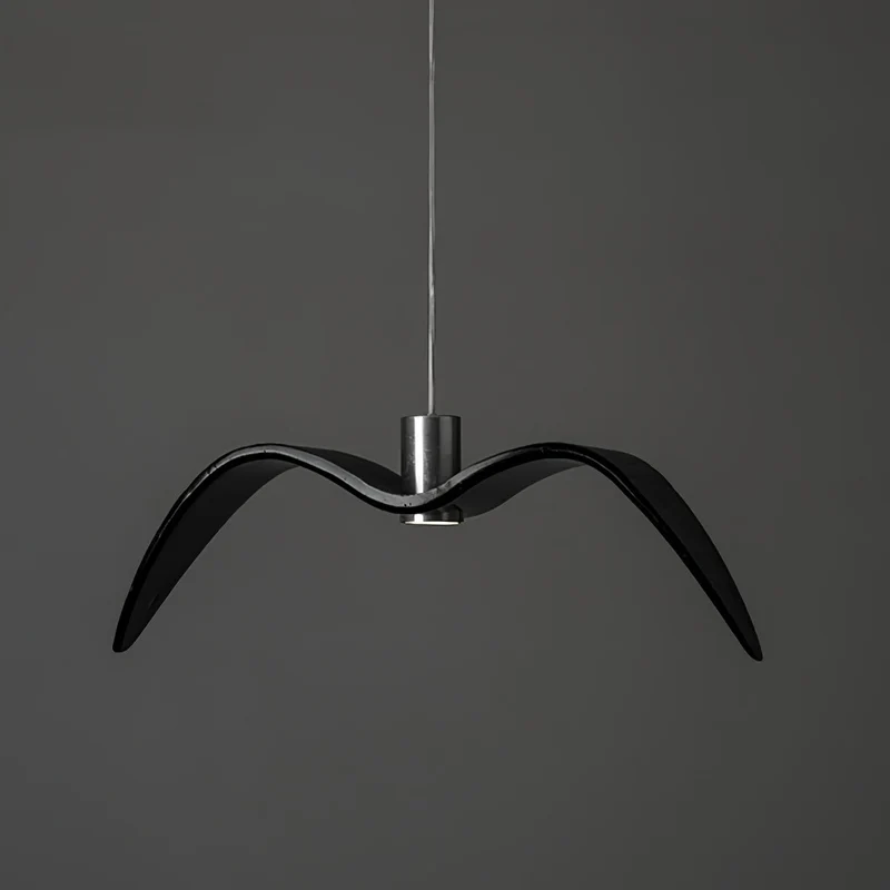 Hanglamp LED Vogeldesign Resin Aluminium Wit Zwart 3000K 4000K 6000K Woonkamer Pendellamp Minimalistisch Organisch Plafondlamp | Sansoti