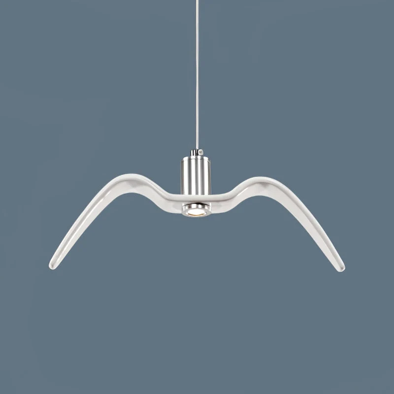 Hanglamp LED Vogeldesign Resin Aluminium Wit Zwart 3000K 4000K 6000K Woonkamer Pendellamp Minimalistisch Organisch Plafondlamp | Sansoti