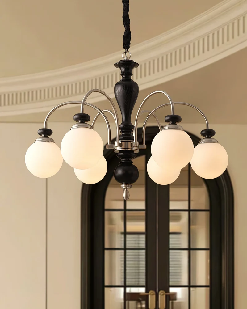 Hanglamp Industrieel 8 Armen Walnootkleur Goud Woonkamer Eetkamer Spinlamp Vintage Pendellamp Plafondlamp Verstelbaar | Sansoti