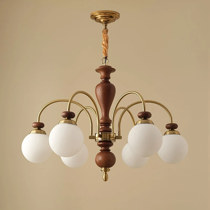 Hanglamp Industrieel 8 Armen Walnootkleur Goud Woonkamer Eetkamer Spinlamp Vintage Pendellamp Plafondlamp Verstelbaar | Sansoti