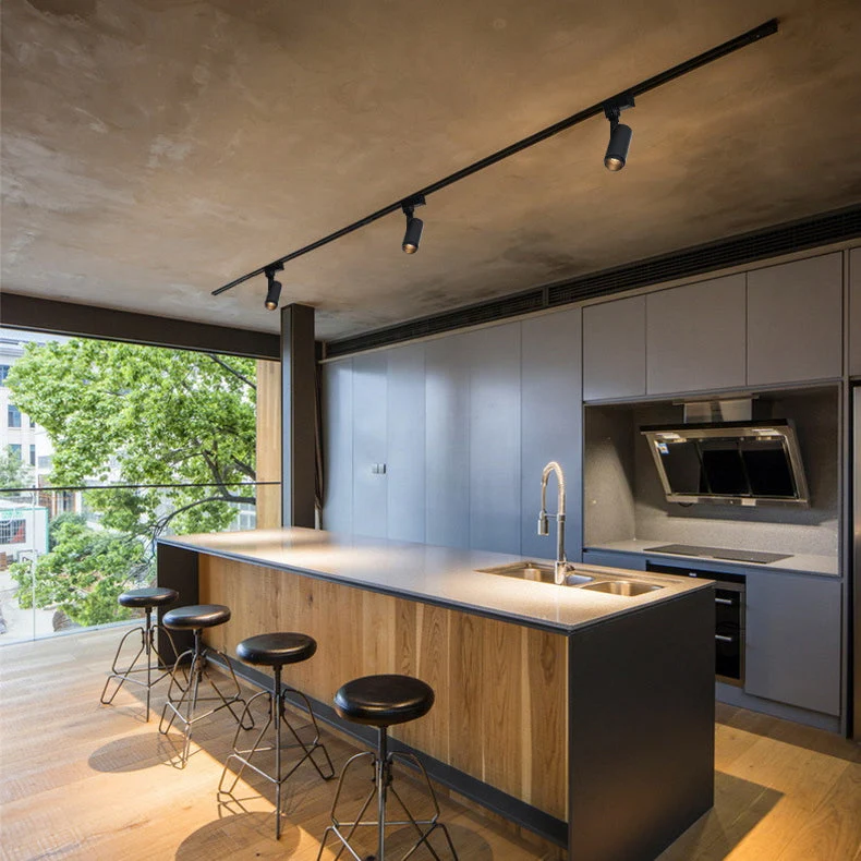 Railverlichting LED Aluminium Zwart Wit 3-5 Spots Woonkamer Keuken Hal Plafond Spotlamp Railspot Ingebouwde LED Dimbaar | Sansoti