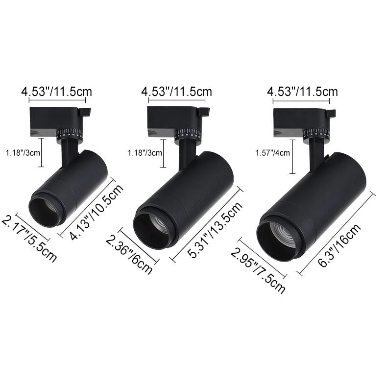 Railverlichting LED Aluminium Zwart Wit 3-5 Spots Woonkamer Keuken Hal Plafond Spotlamp Railspot Ingebouwde LED Dimbaar | Sansoti