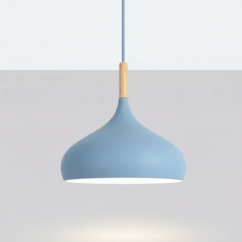 Scandinavische Hanglamp Aluminium E27 Geel Groen Blauw Ø24cm | Sansoti