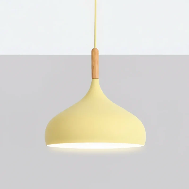 Scandinavische Hanglamp Aluminium E27 Geel Groen Blauw Ø24cm | Sansoti