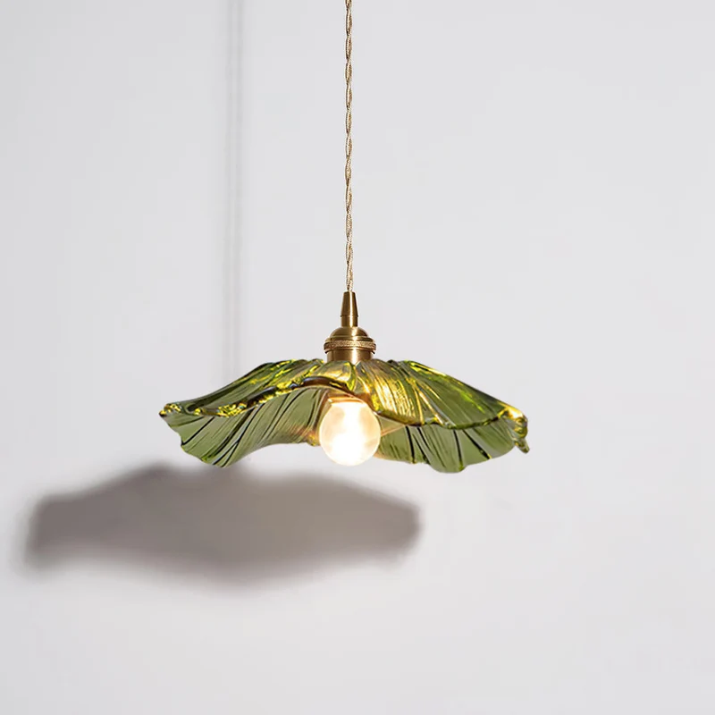 Hanglamp Bloem Glas Retro Transparant Koper E27 Vintage Keuken Eettafel | Sansoti
