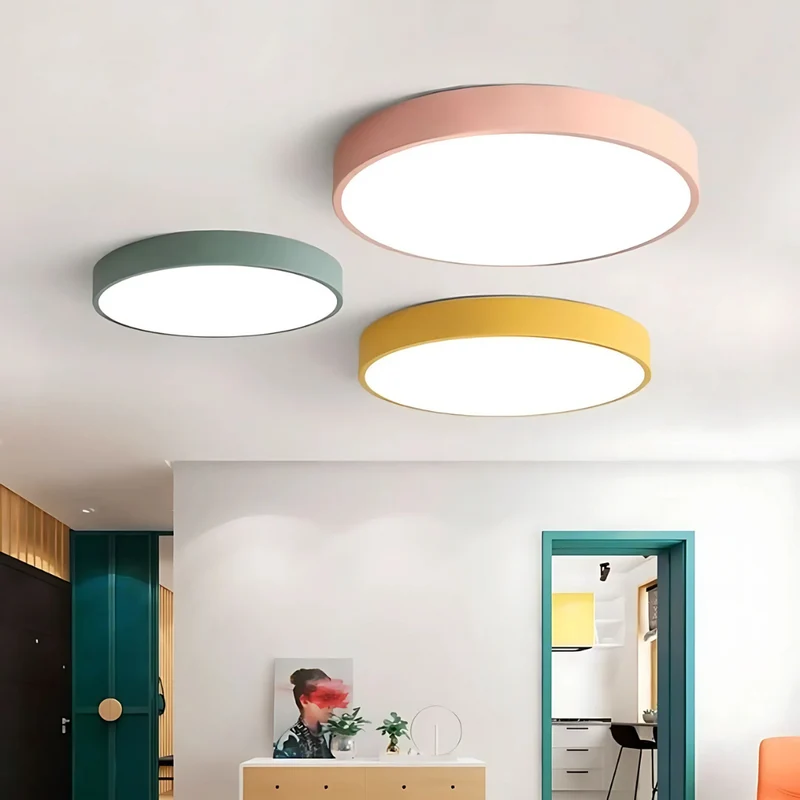 Plafondlamp Rond Hout Scandinavisch LED Warm Licht Acryl Natuurlijk Design | Sansoti