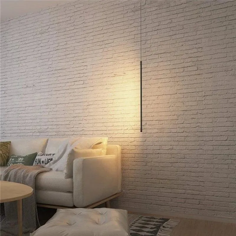 Hanglamp LED Modern Aluminium Zwart Minimalistisch Design Verstelbare Kabel | Sansoti