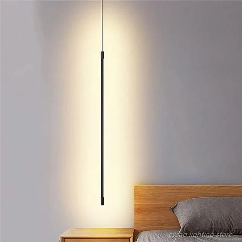 Hanglamp LED Modern Aluminium Zwart Minimalistisch Design Verstelbare Kabel | Sansoti