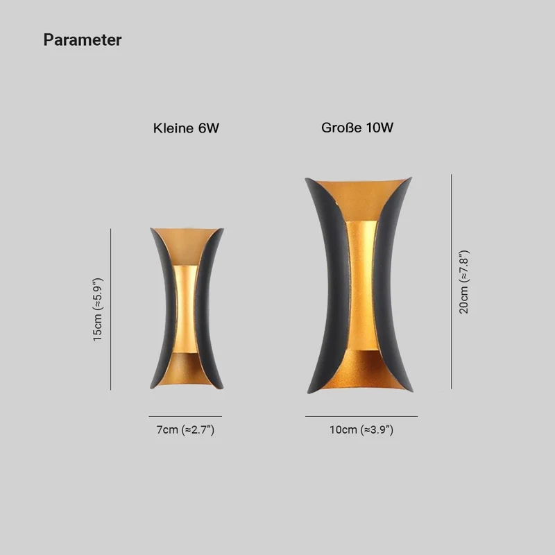 Wandlamp Buiten Metaal Zwart Wit LED Modern Design Tuin Terras Ingang Gevel Sfeervol | Sansoti