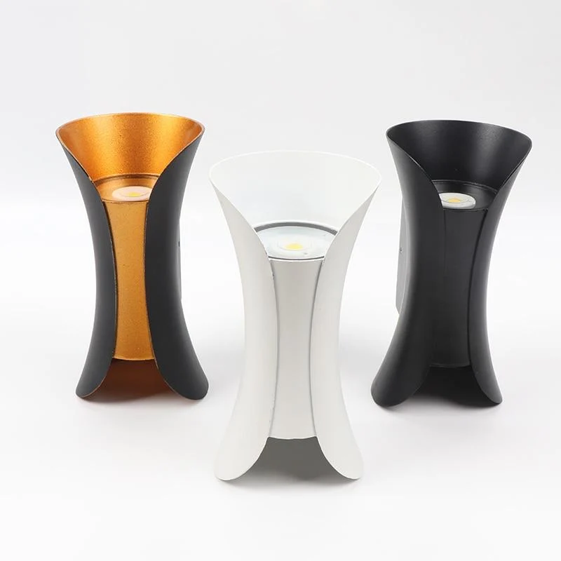 Wandlamp Buiten Metaal Zwart Wit LED Modern Design Tuin Terras Ingang Gevel Sfeervol | Sansoti