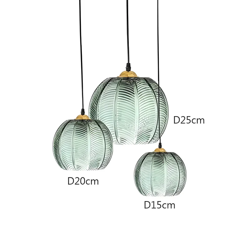 Hanglamp Glas Retro Ribbel Design E27 Plafondlamp Woonkamer | Sansoti