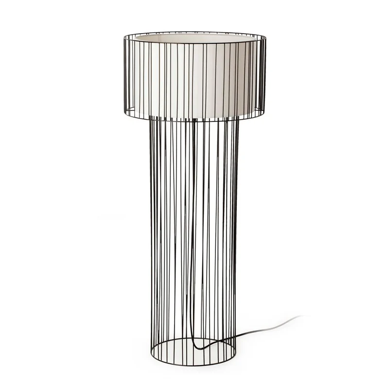 Stehlampe LINDA Schwarz, Weiß