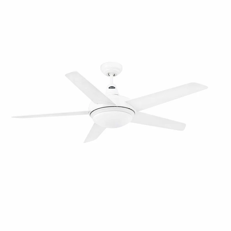 Deckenventilator OVNI Ø 132cm 5 Flügel 2-flammig Weiß