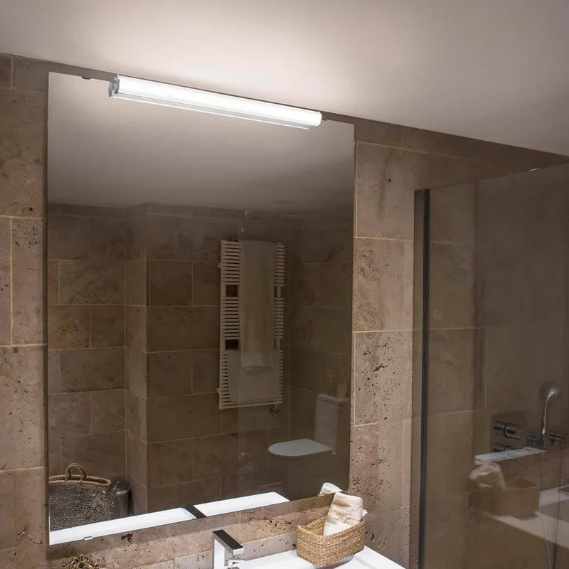 LED Bad Wandleuchte Edge 18W 4000K IP44 Chrom