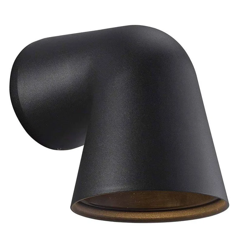 Wand-Außenleuchte Front Single IP44 Schwarz