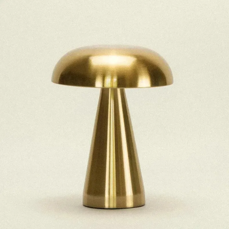 Tafellamp Oplaadbaar Touch Metaal Draadloos 3 Lichtstanden Goud Aluminium USB-C | Sansoti