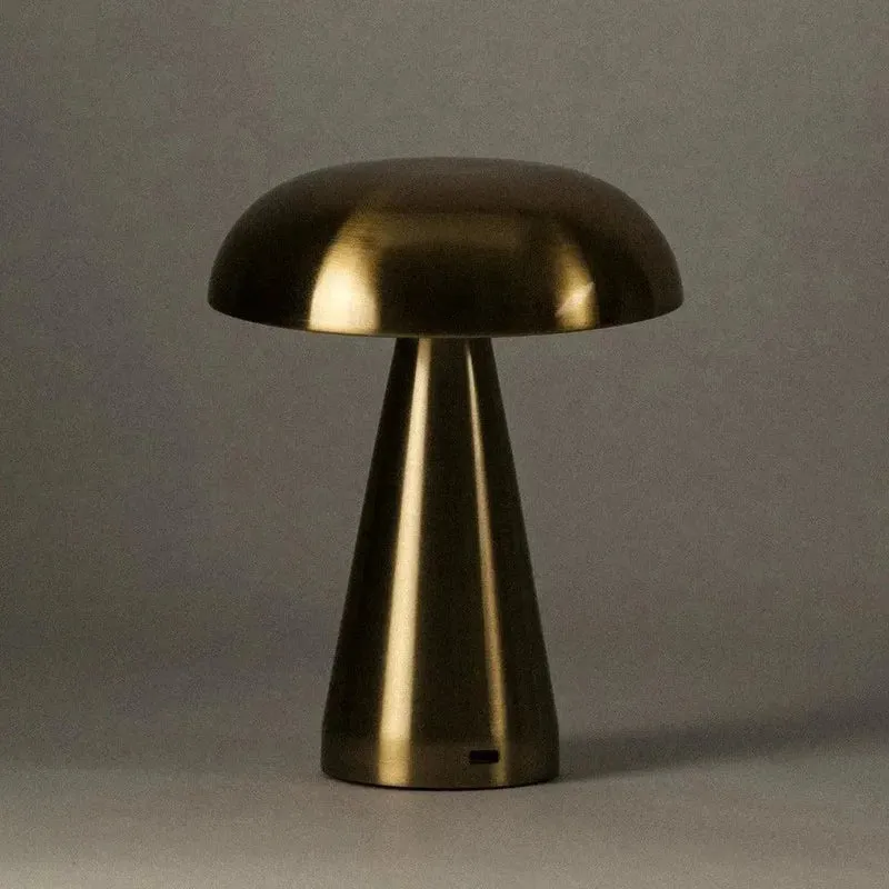 Tafellamp Oplaadbaar Touch Metaal Draadloos 3 Lichtstanden Goud Aluminium USB-C | Sansoti