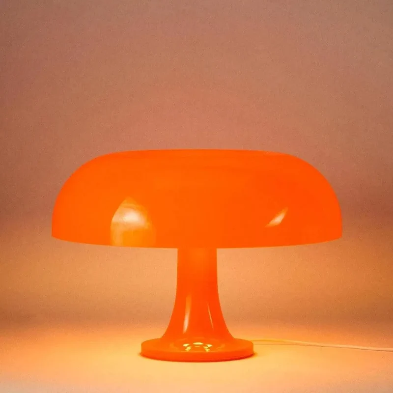 Tafellamp Acryl Design Iconisch 32cm Bloed Oranje Sneeuwwit Sfeerverlichting Modern | Sansoti