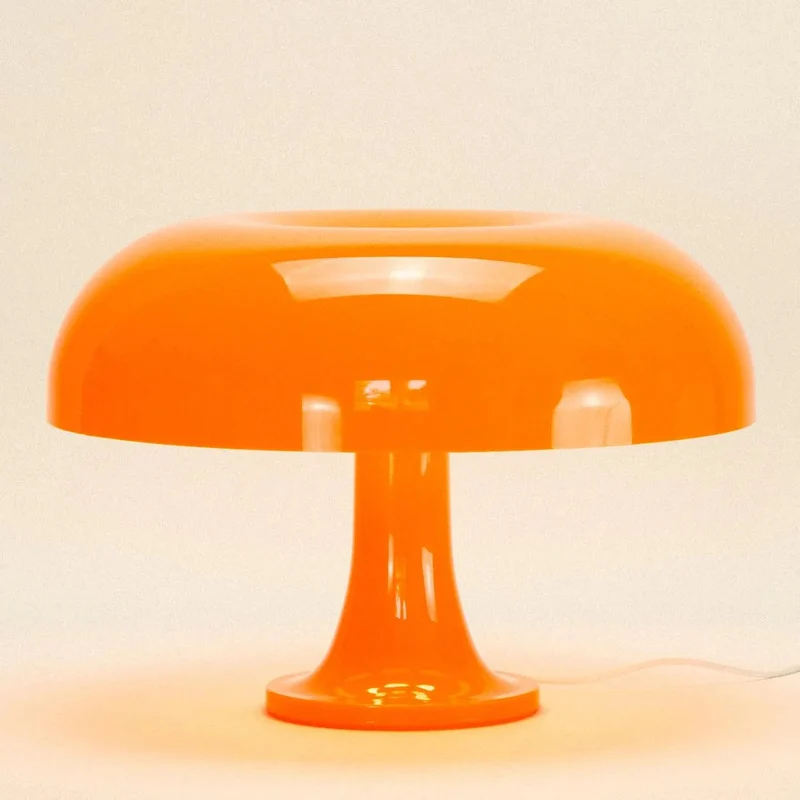 Tafellamp Acryl Design Iconisch 32cm Bloed Oranje Sneeuwwit Sfeerverlichting Modern | Sansoti