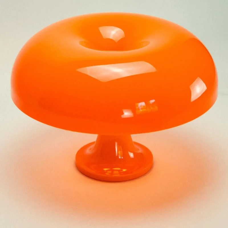 Tafellamp Acryl Design Iconisch 32cm Bloed Oranje Sneeuwwit Sfeerverlichting Modern | Sansoti